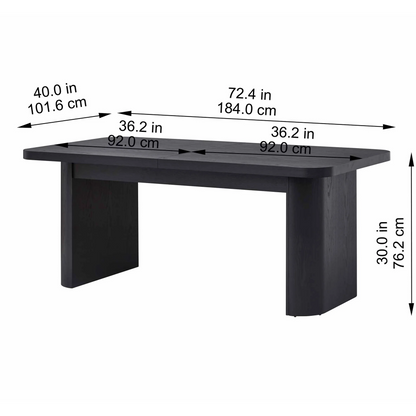 Better Homes & Gardens Juliet Expandable Dining Table, Black Wood Finish