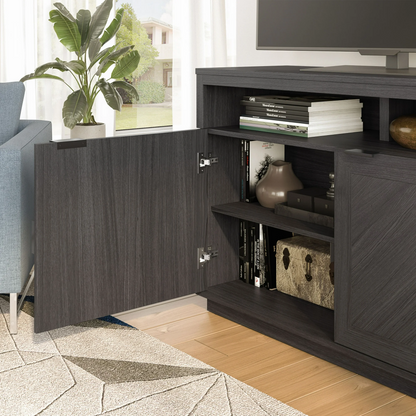 Better Homes & Gardens Herringbone TV Stand for TVs up to 55”, Gray