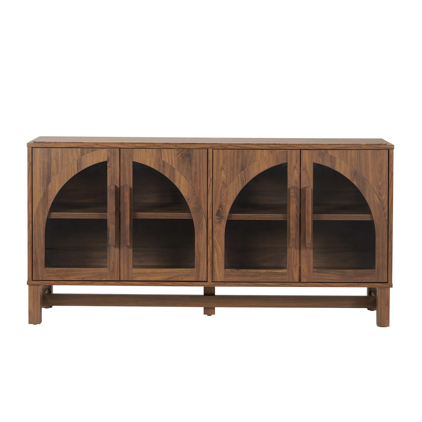Better Homes & Gardens Juliet Arch TV Stand for TVs up to 65", Black Wood Finish