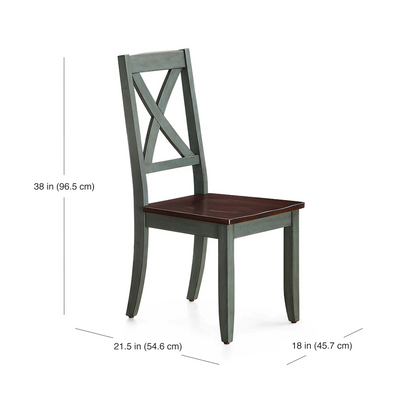 Better Homes and Gardens Maddox Crossing Dining Chair, Blue (Set of 2)
