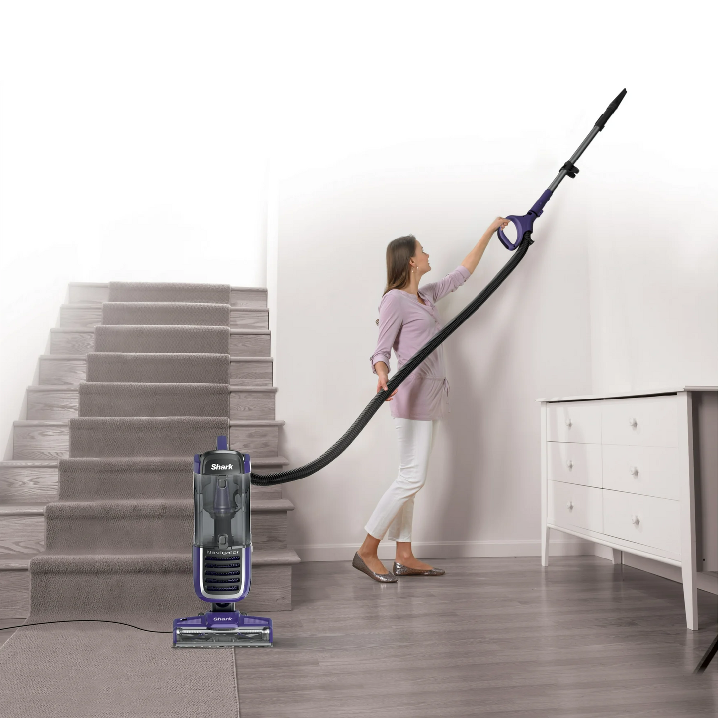 Shark Navigator Swivel Pro Upright Vacuum Cleaner - HEPA Filter, Anti-Allergen Seal, Powerful Suction