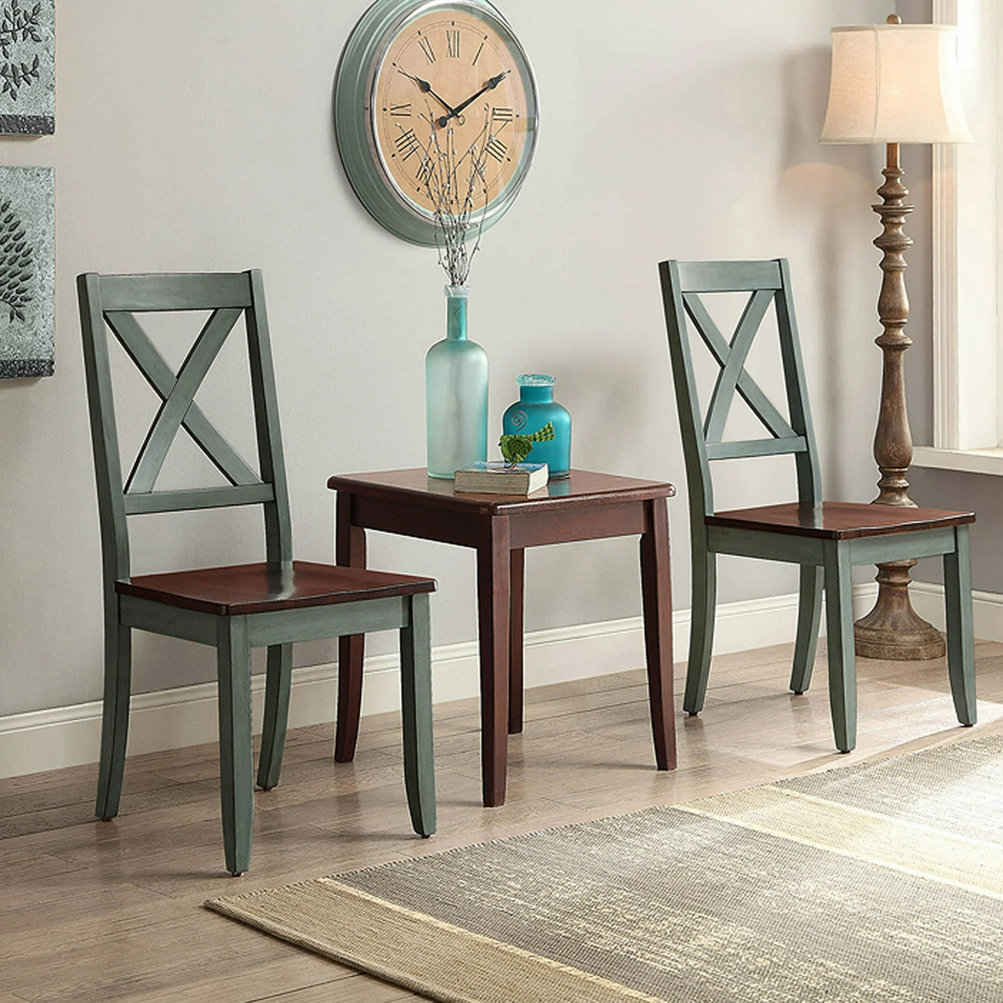 Better Homes and Gardens Maddox Crossing Dining Chair, Blue (Set of 2)