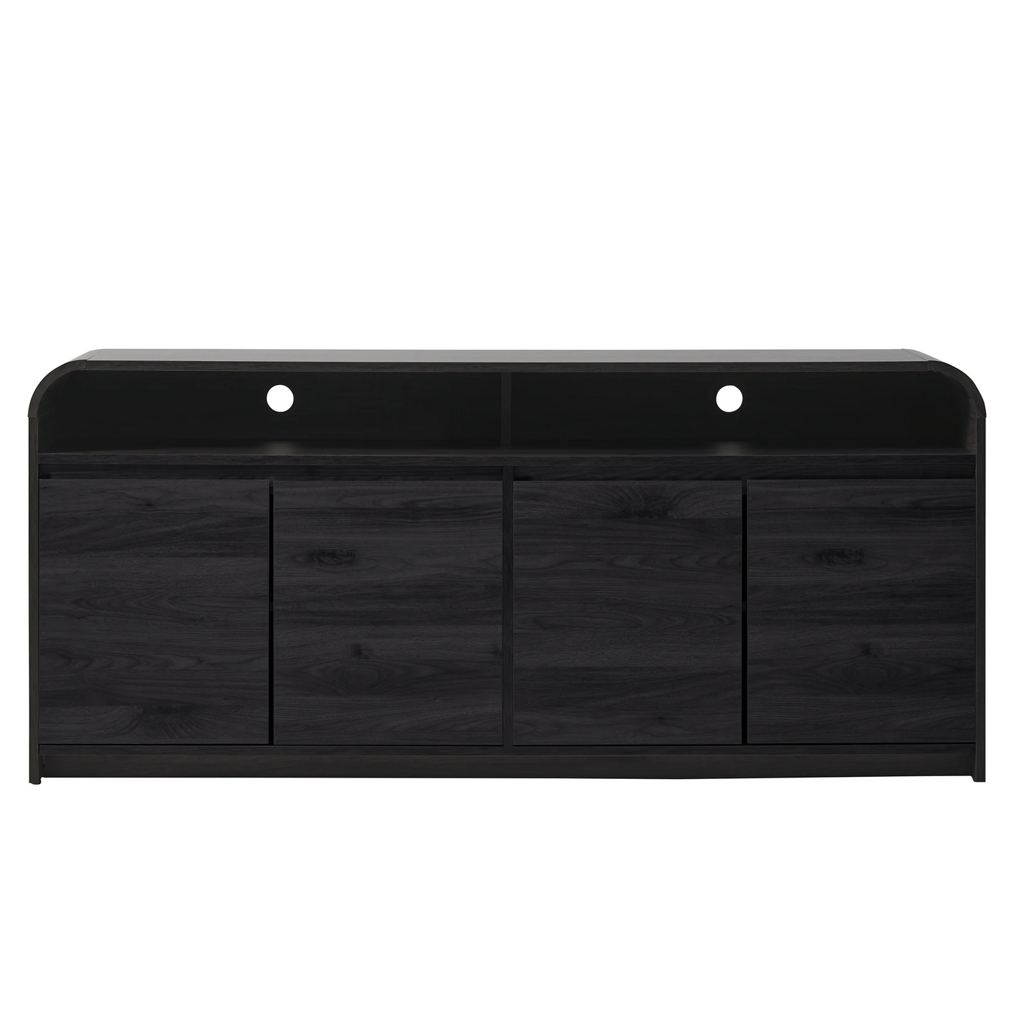 Better Homes & Gardens Juliet Curved TV Stand for TVs up to 75", Walnut Finish