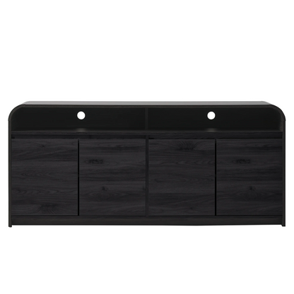 Better Homes & Gardens Juliet Curved TV Stand for TVs up to 75", Walnut Finish
